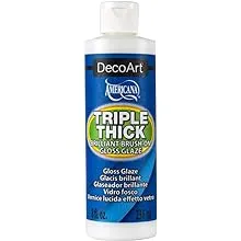 DecoArt Triple Thick Gloss Glaze - Jar, 8fl oz (3 Pack)