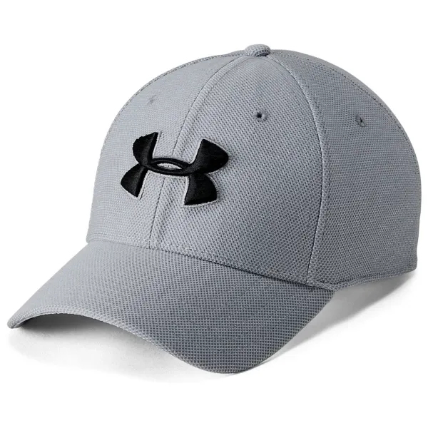 Men's Under Armour Heathered Blitzing 3.0 Flexfit Hat Steel/Steel/Black