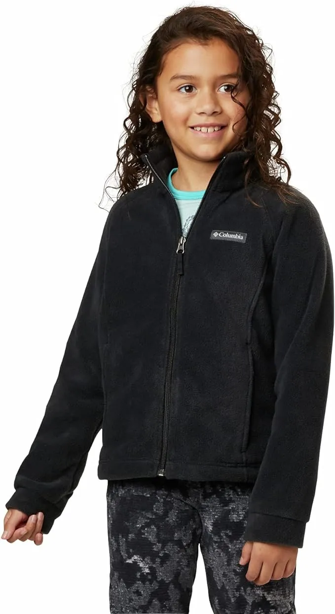 Columbia unisex-baby Benton Springs Fleece Jacket, Black, 3T