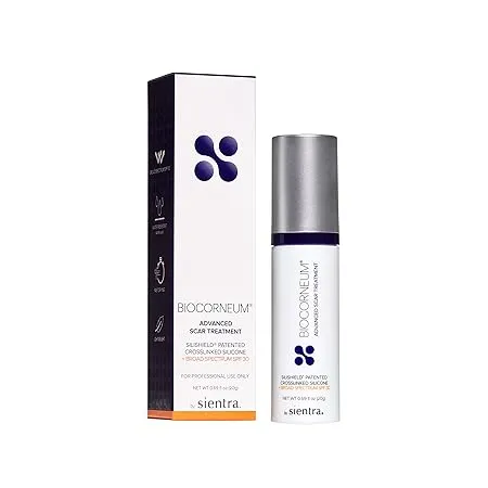 BioCorneum Advanced Scar Treatment Gel with SPF 30 - Silishield Patented Crosslinking Silicone - 50 gram - Certified Distributor