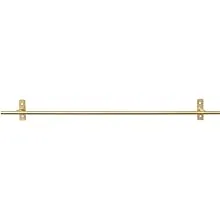 Creative Co-op Modern Metal Hanging Bar, Matte Brass Finish