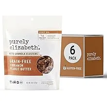 Purely Elizabeth Granola + MCT, Cinnamon Peanut Butter - 6 pack, 8 oz pouches