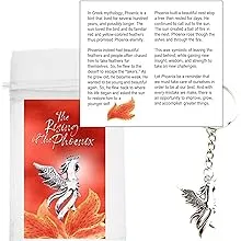 Smiling Wisdom - 20 Bulk Gifts - Employee Staff Mini Appreciation Greeting Cards and Phoenix Keepsake Gift Sets - 60 Pcs - Silver Phoenix