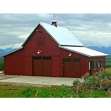 41 Small Barn Designs - Complete Pole-Barn Construction Plans (B4)