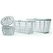 Versatile 3-in-1 Dishwasher Basket Set | Thoroughly Sanitizes Bottle Accessories