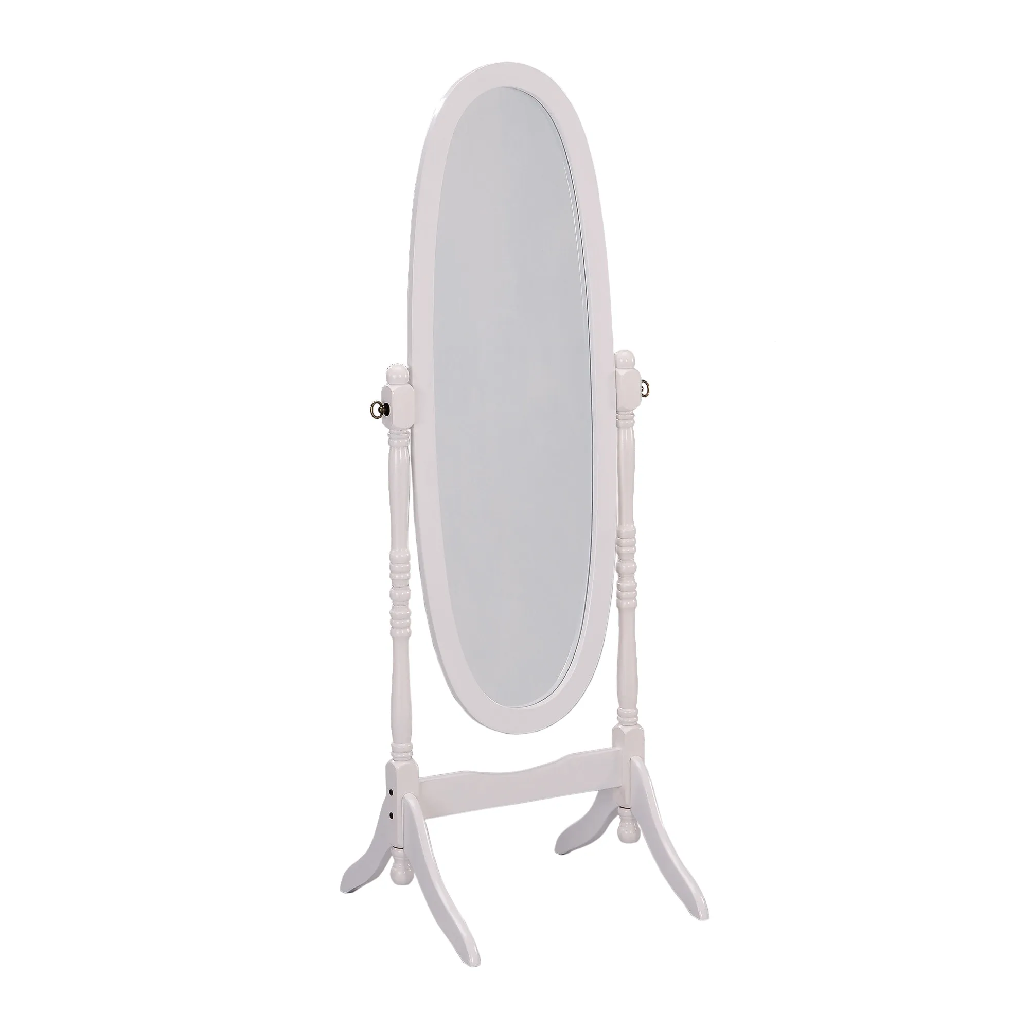 59.5"H White Finish Cheval Standing Mirror - Traditional - Floor Mirrors - by Ore International | Houzz