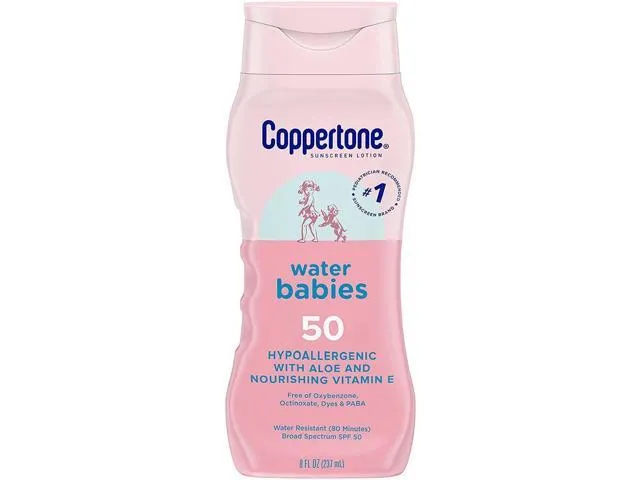 Coppertone, Sunscreen Lotion, Water Babies, SPF 50, 8 fl oz (237 ml)