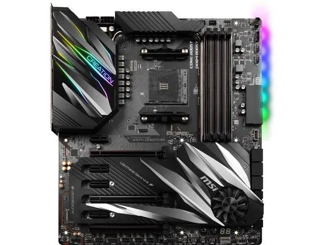 MSI PRESTIGE X570 CREATION Motherboard AMD AM4 SATA 6Gb/s M.2 USB 3.2 Wi-Fi 6 Extended-ATX