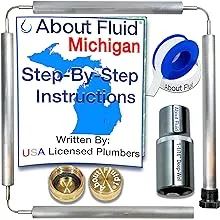 Rotten Egg Odor Fix, About Fluid Michigan Complete Kit,Aluminum/Zinc Anode Rod for Water Heater, Flexible 304 Stainless Steel Aircraft Connectors, Lifetime Socket, Full Roll Teflon Tape,Brass Cap