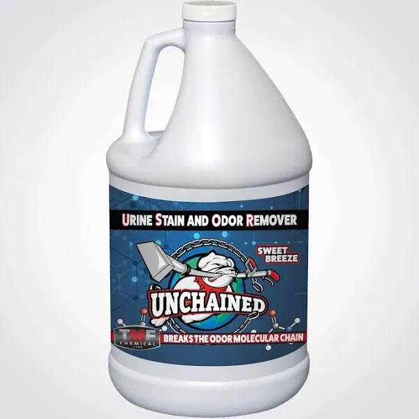 Truck Mount Forums Unchained Urine Stain & Odor Remover - Ideal for Carpet & Furniture, Sweet Breeze, 1 Gallon Liquid Concentrate