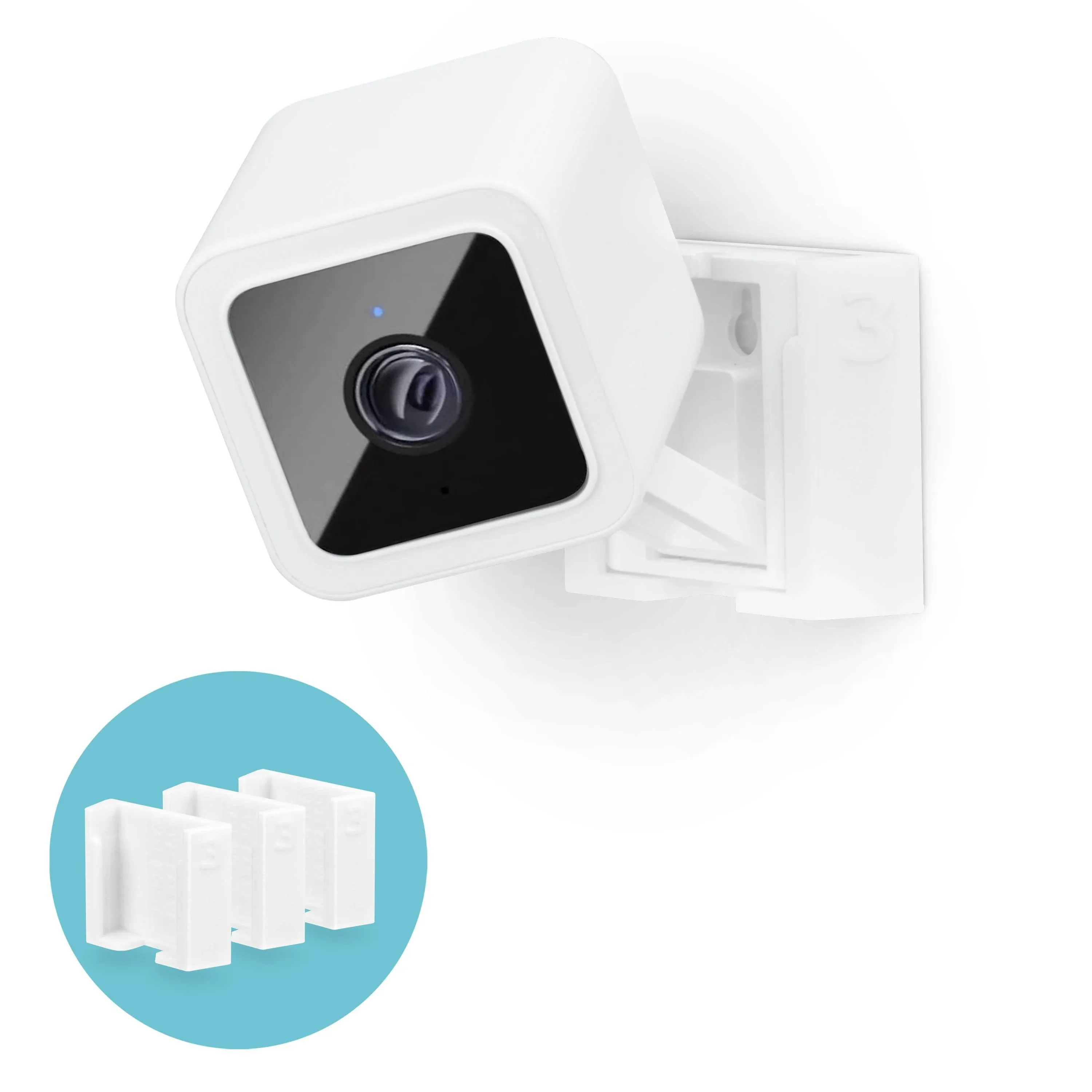 Wyze Cam V3 (3 Pack) Adhesive Wall Mount - Easy to Install, No Screws & Mess