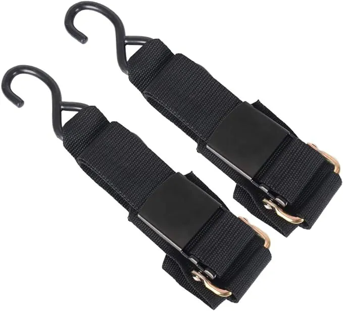 XSTRAP STANDARD Marine Boat Trailer 2" x 4' Trailer Transom Tie-Down Straps, 2PK