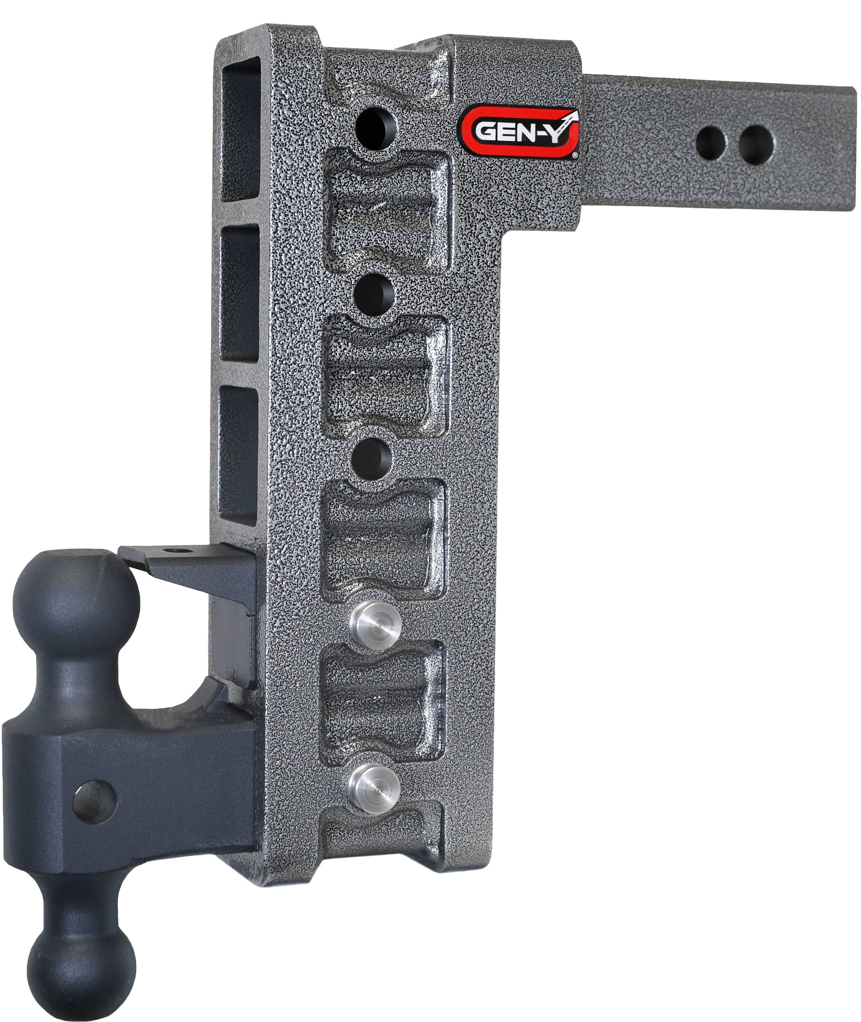 Gen-Y Mega Duty Shank Drop TW 32K Hitch w/GH-0161 Dual-Ball Pintle Lock