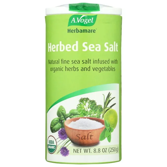 A. Vogel Herbamare Original Natural Fine Sea Salt with Organic Fresh Herbs and Vegetables, 8.8-Ounce Containers (Pack of 2)