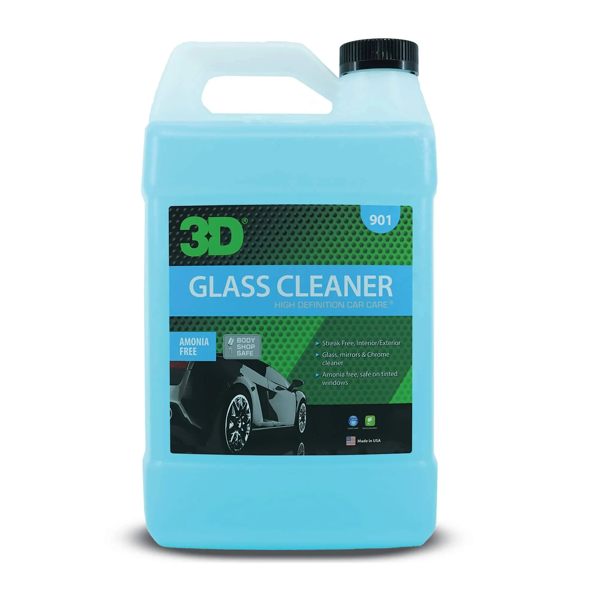 3D Glass Cleaner - Ready to Use, Tint Safe, Streak Free Glass Cleaner - 16oz.