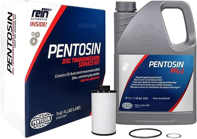 Pentosin 8038207-KIT Audi/Volkswagen 40K Mile DSG Transmission Service Kit with 5L of FFL-2 Double Clutch Transmission Fluid, Filter, and Seals