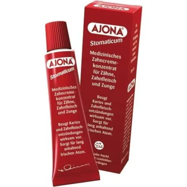 12x Ajona Stomaticum Toothpaste 25ml (12x 25ml) by Ajona