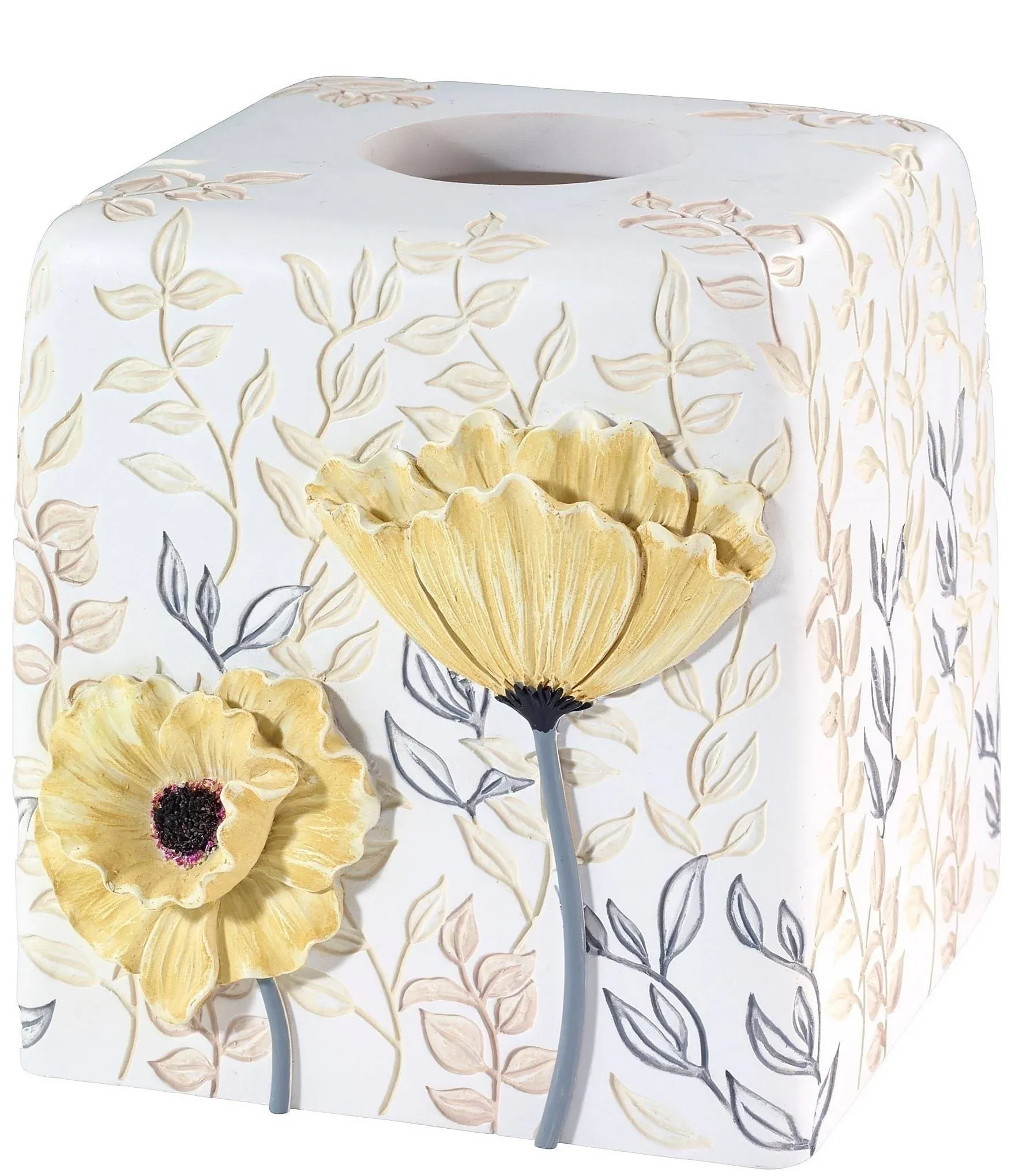 Avanti Marielle Tissue Cover - Yellow