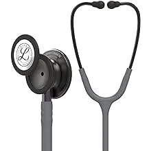 3M Littmann Classic III Monitoring Stethoscope, Smoke Chestpiece, Gray Tube, Violet Gray Stem and Smoke Headset, 27 inch, 5873