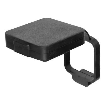 CURT 21728 Rubber Trailer Hitch Cover with 4-Way Flat Wiring Holder, Fits 2-Inch Receiver