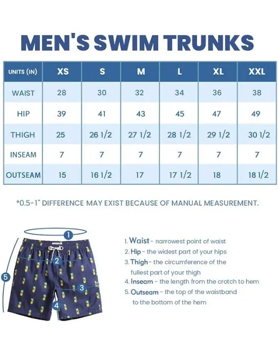 maamgic Mens Swim Trunks Quick Dry Swim Shorts with Mesh Lining Funny Swimwear Bathing Suits