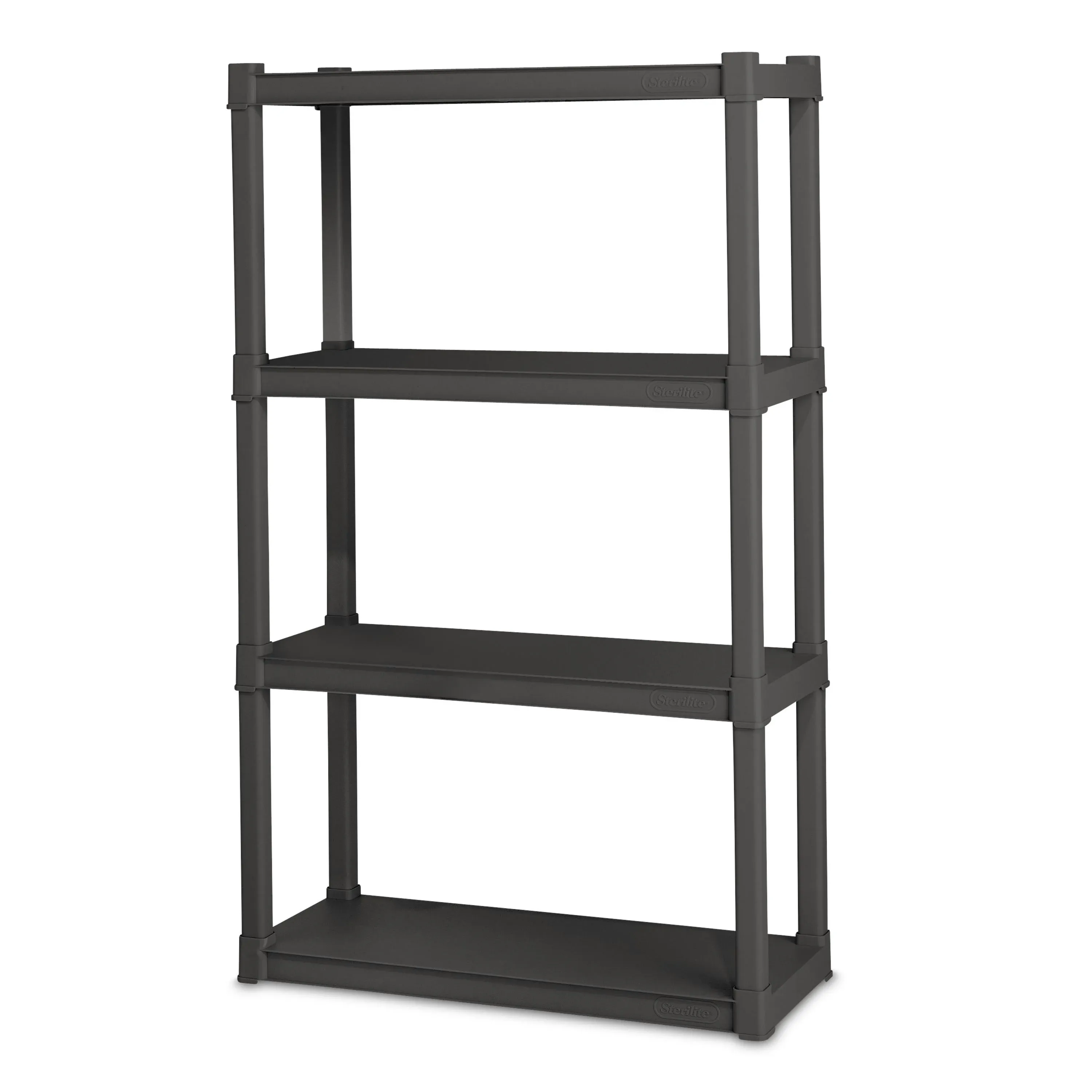 Sterilite Durable 4-Shelf Shelving Unit