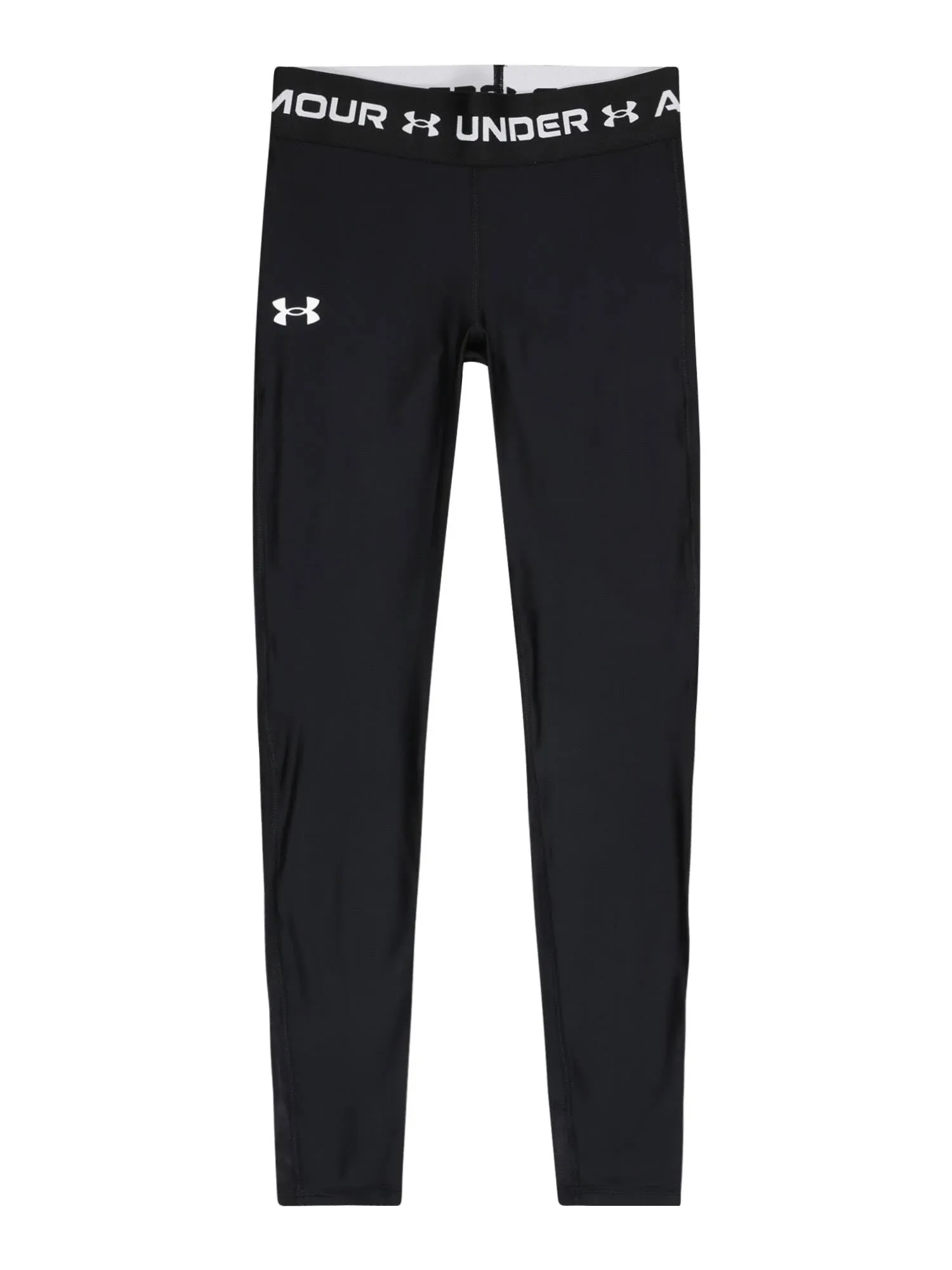 Under Armour Girls' Leggings, XS, Black/White