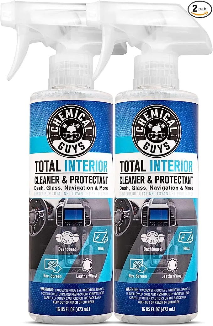 Chemical Guys SPI2201602 Total Interior Cleaner and Protectant, Safe for Cars, Trucks, SUVs, Jeeps, Motorcycles, RVs & More, 16 fl oz, (2 Pack)