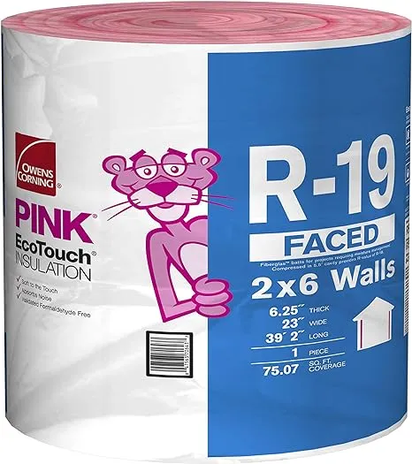 Owens Corning R-19 Kraft Faced Fiberglass Insulation Roll 23 in. x 39.2 ft. (12-Rolls) RF41