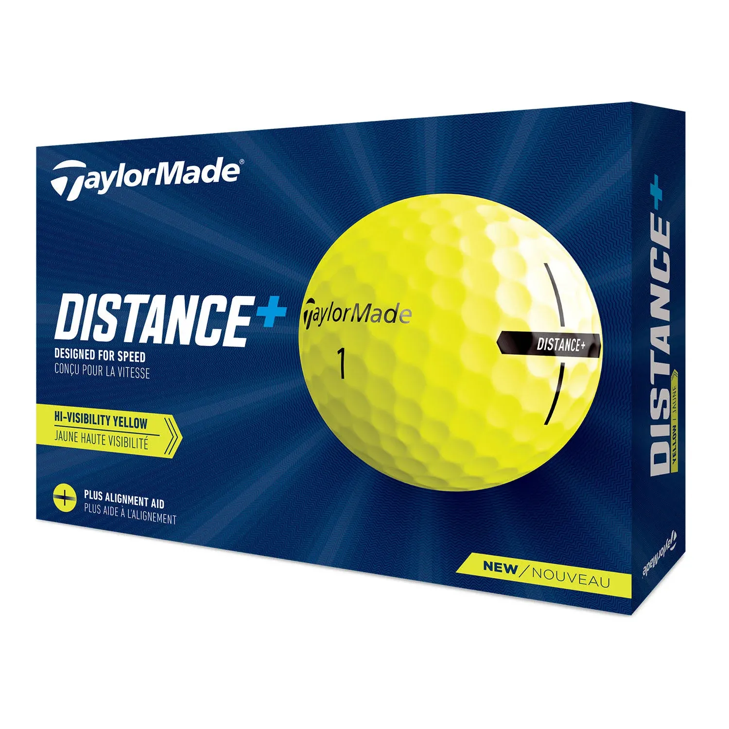 TaylorMade Distance+ Golf Balls - White