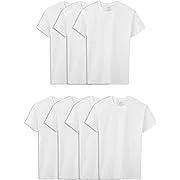 Fruit of the Loom Crew T-Shirt, White, L - 7 pack