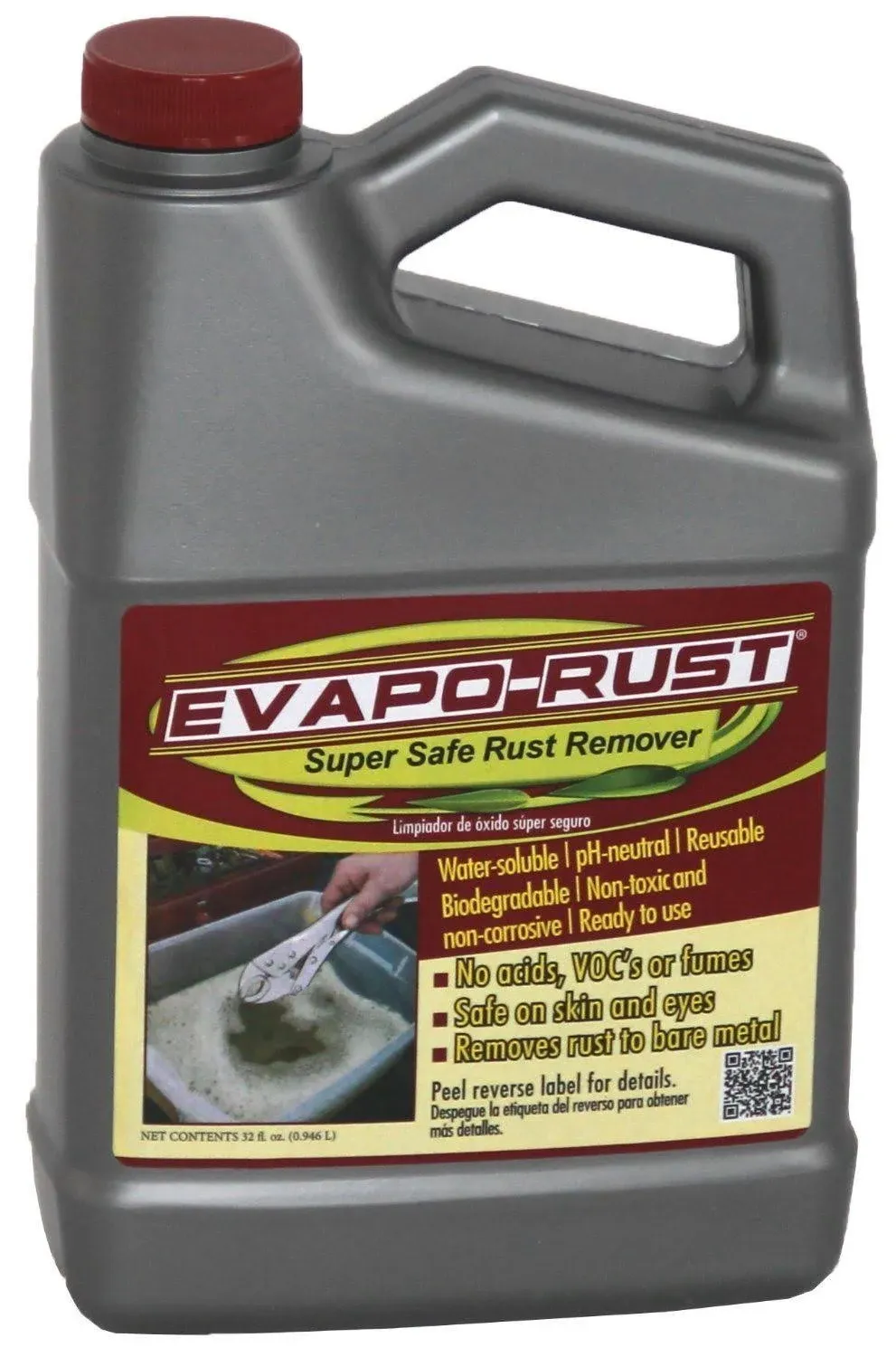 Evapo-Rust - ER004 - Evapo-Rust, The Original Super Safe Rust Remover, Water-based, Non-Toxic, Biodegradable, 32 oz