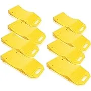 Zone Tech Tire Saver Ramps - Premium Quality Anti- Slip Design Portable Highly Visible Yellow Tire Cradle Vehicle Travel Ramps for Storage-Flat Spot and Flat Tire Prevention