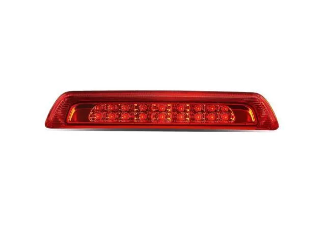 DNA Motoring 3BL-TTU07-LED-RD For 2007 to 2018 Toyota Tundra Dual Row LED 3rd Third Tail Brake Light Rear Stop Cargo Lamp Red Housing 08 09 10 11.