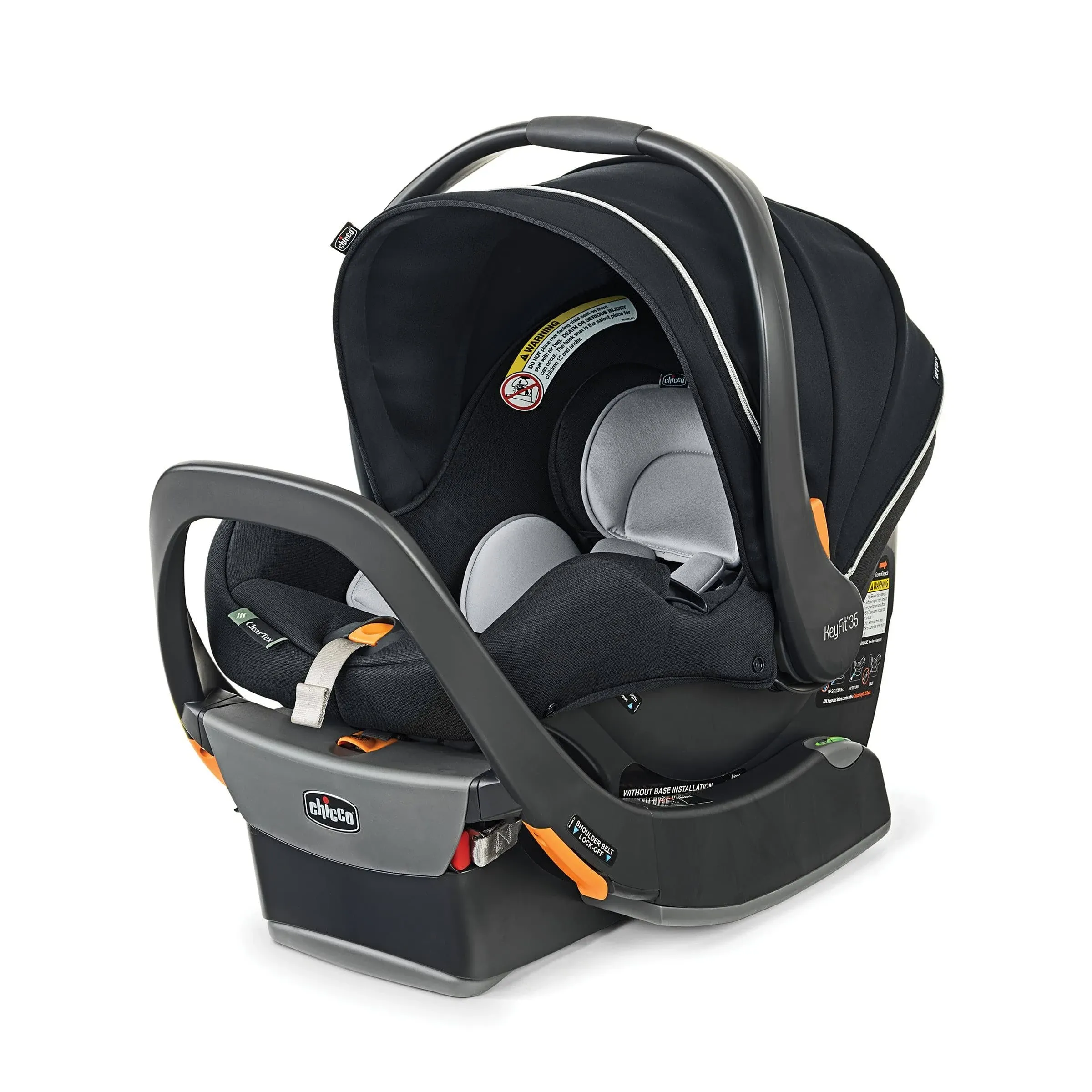 Chicco KeyFit 35 Zip Cleartex Infant Car Seat - Obsidian