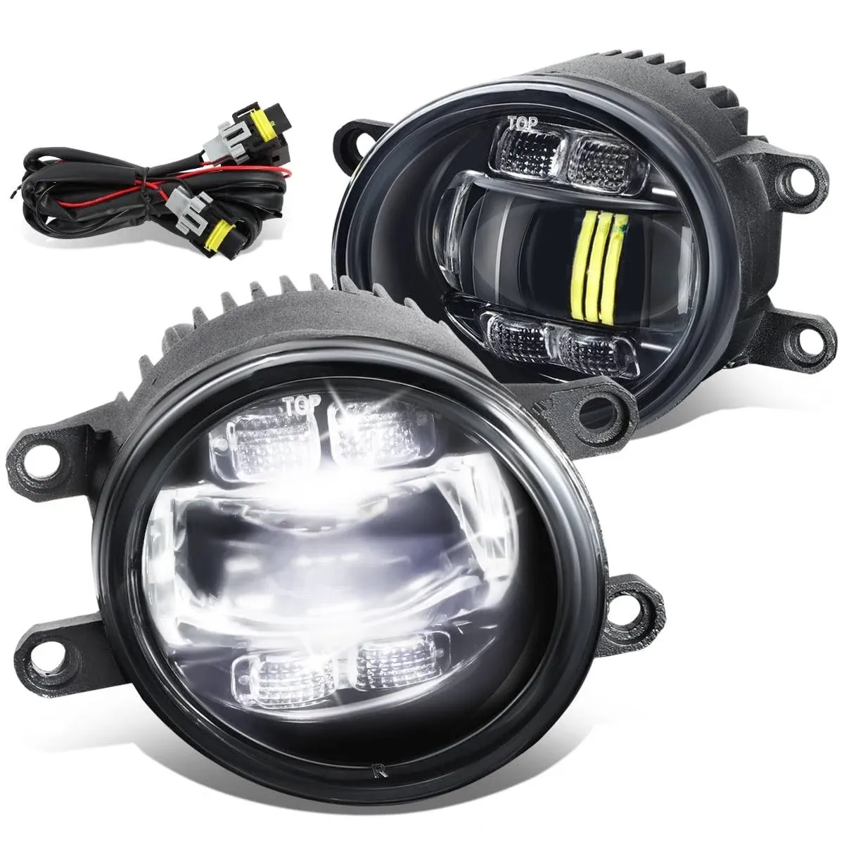 DNA Motoring Fl-ztl-368-ch Bug-Eyed Style Projector LED Fog Lights