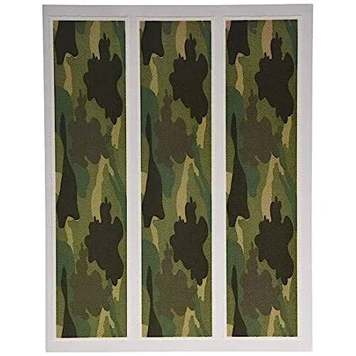 Camouflage Camo Edible Icing Image Cake Strips Side Edge Decoration 3PC