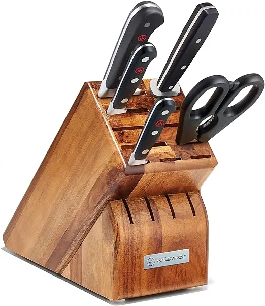 Wusthof ® Classic 6-Piece Acacia Knife Block Set