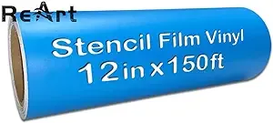 Stencil Film Roll Vinyl - 12.125 inch X 150 Ft for Cricut, DIY Crafting, Silhouette, Cameo Vinyl Stencil Film, Craft Cutters