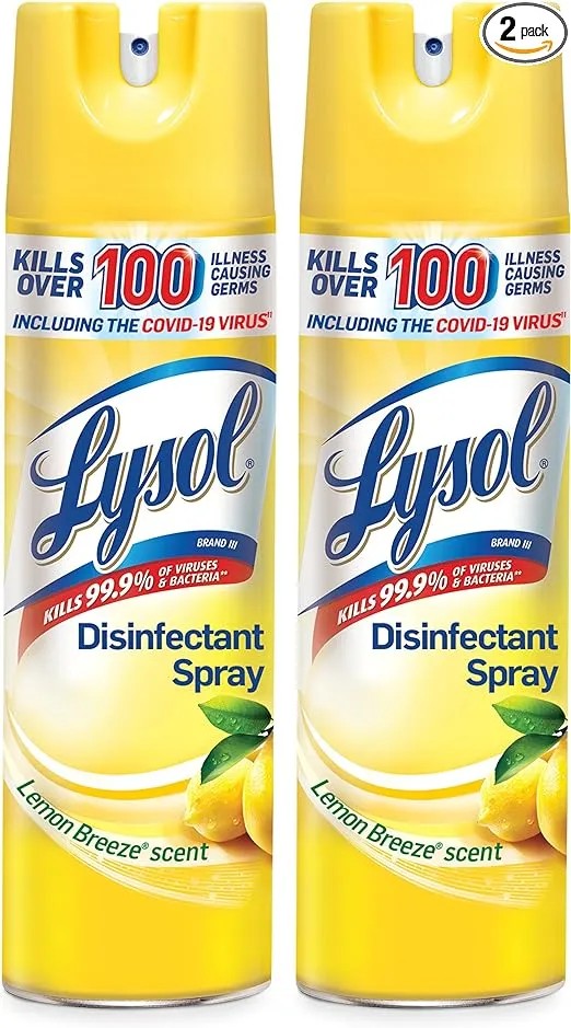 Lysol Lemon Disinfectant Spray - 19oz/2ct