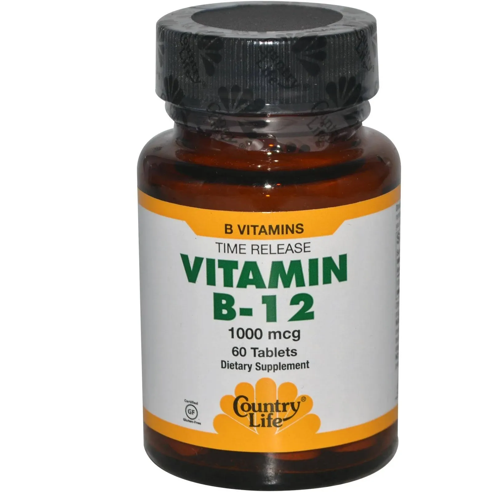 Country Life Vitamin B12, Supports Energy & Red Blood Cell Production, 1000mcg, 60 Tablets, Certified Gluten Free, Certified Vegan, Certified HalalCountry Life Vitamin B12, Supports Energy & Red Blood Cell Production, 1000mcg, 60 Tablets, Certified Glute