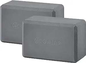 Gaiam Essentials Yoga Block (Set Of 2) – Supportive, Soft Non-Slip Foam Surface For Yoga, Pilates, Meditation