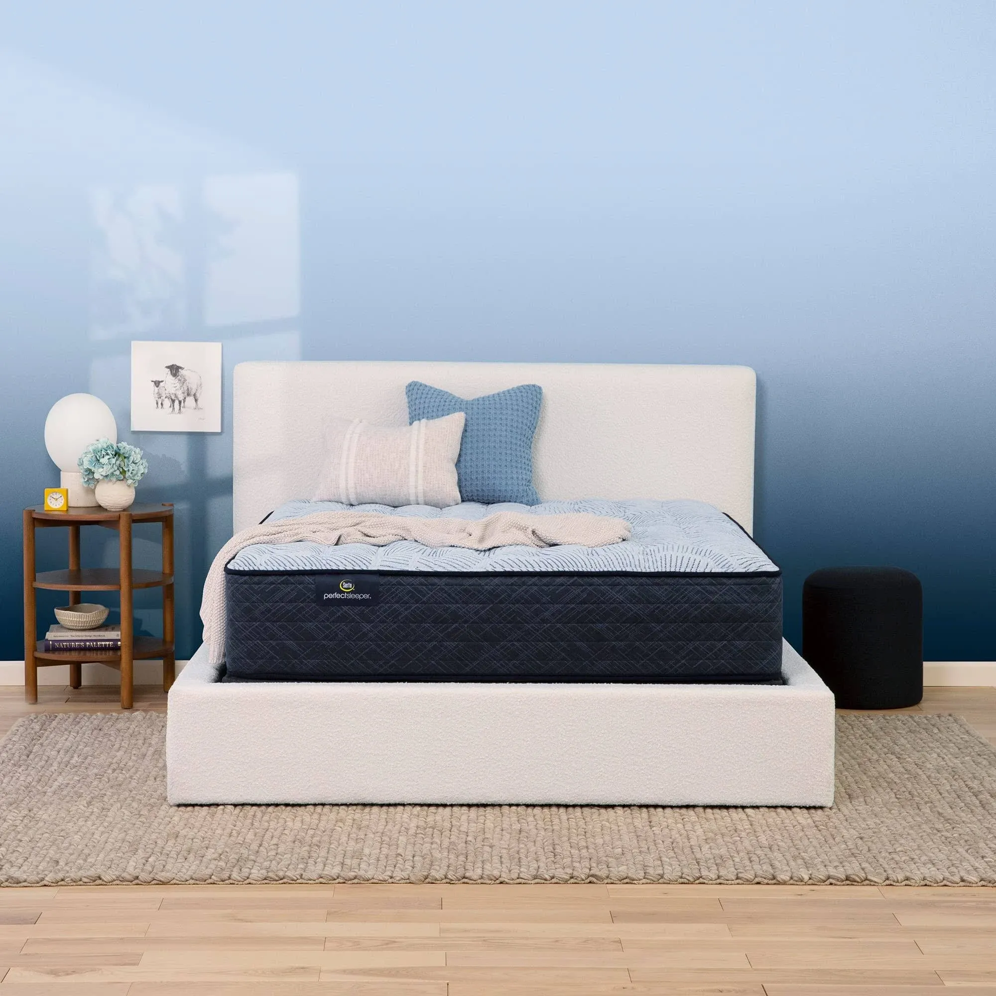 Serta - Perfect Sleeper - Nurture Night 13.5" Medium Gel Memory Foam Hybrid ...