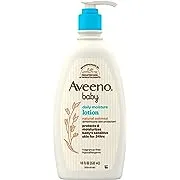 Aveeno Baby Daily Moisture Moisturizing Lotion for Delicate Skin with Natural Colloidal Oatmeal & Dimethicone, Hypoallergenic, Fragrance-, Phthalate- & Paraben-Free, 18 fl. oz (Package May Vary)