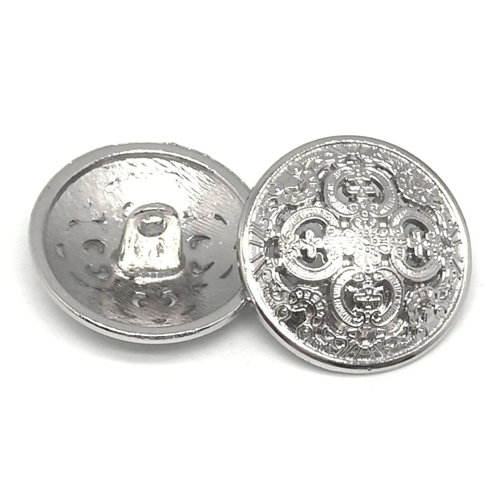 20PCS Clothes Button - Retro Hollow Sewing Silver white, White,Bronze,S<wbr/>ilver 