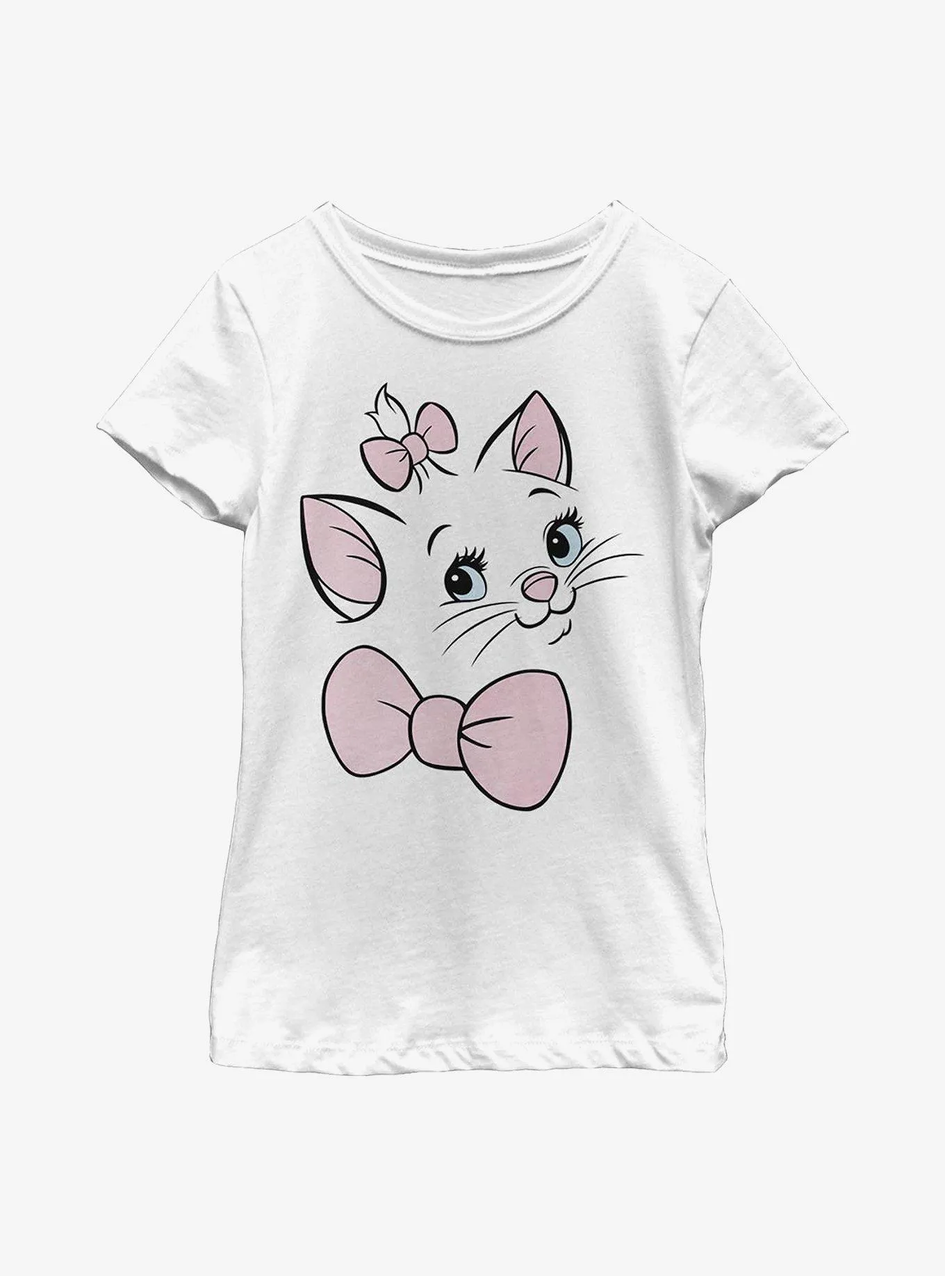 Disney The Aristocats Marie Big Face Youth Girls T-Shirt | BoxLunch