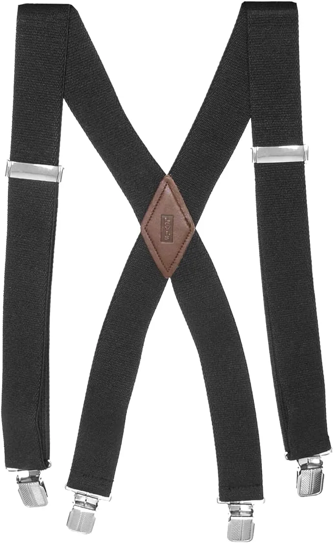 Levi's Men's Big & Tall Adjustable Terry Suspender