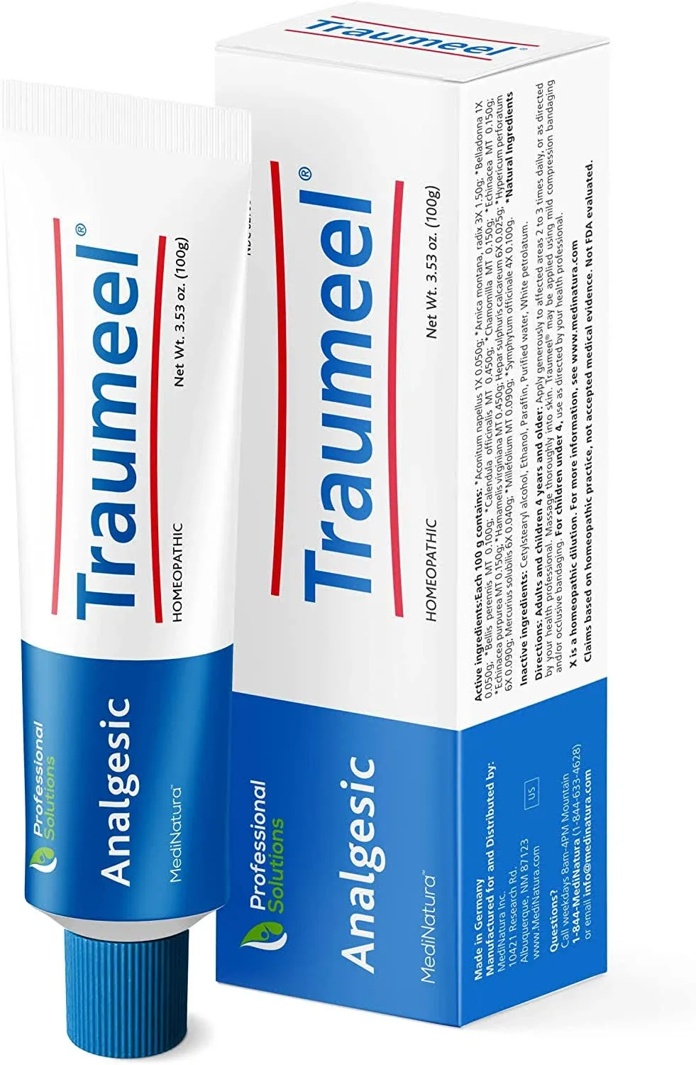 MediNatura - Traumeel Analgesic Ointment - 3.53 oz (100 Grams)