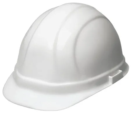 Front Brim Hard Hat, Type 1, Class E, Ratchet (6-Point), White