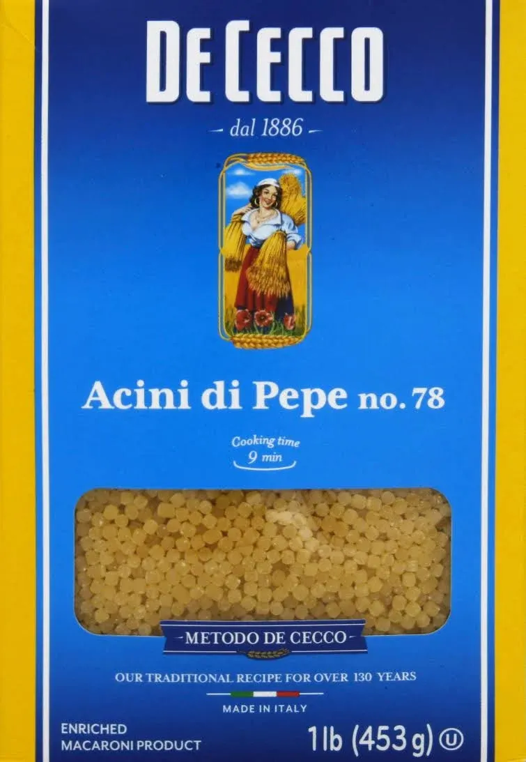 de Cecco Semolina Pasta, Acini Di Pepe No.78, 1 Pound